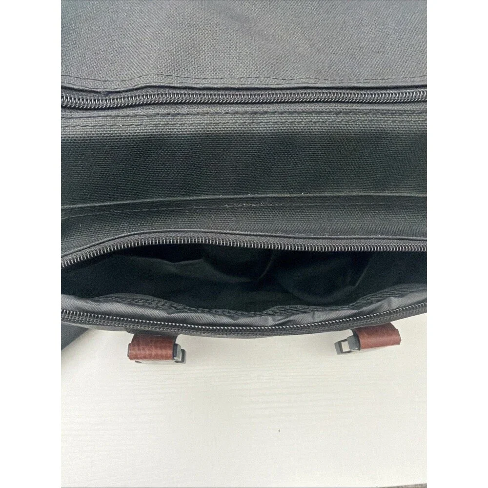 Vintage Canon Black Camera Bag Shoulder Strap Carry Case Leather Accents